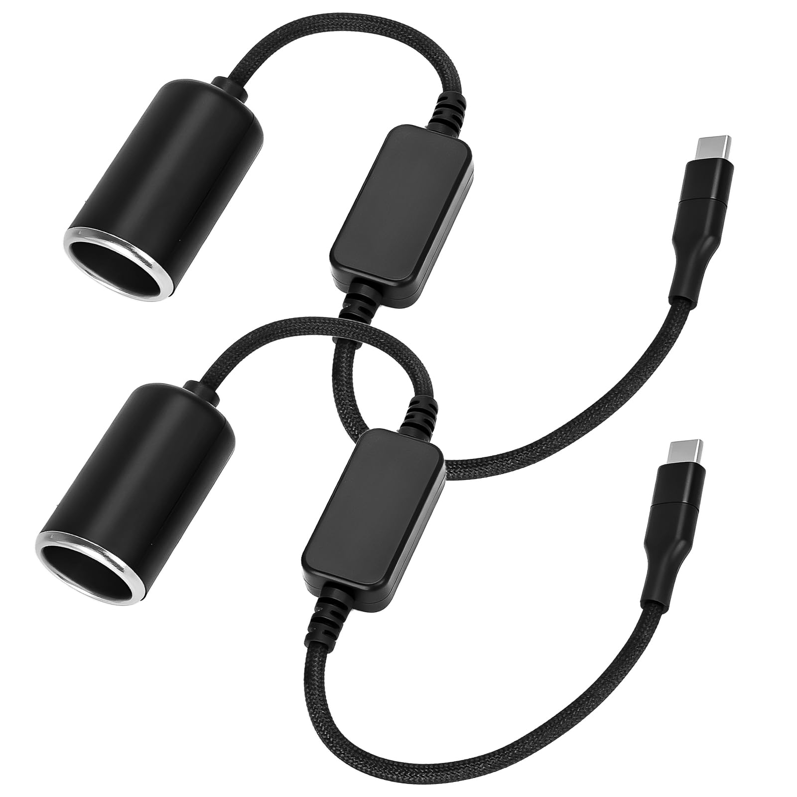 Wymect Usb C To 12V Adapter, Usb C To 12V Cigarette Lighter Adapter ,Type C Male To 12V Cigarette Lighter Socket,For Dash Cam Po